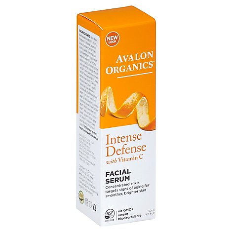 Avalon Organics Vitamin C Renewal Facial Serum Vitality - 1 Fl. Oz.