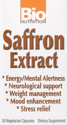 Bio Nutrition Saffron Extract Vegetarian Capsules - 50 Count - Image 2