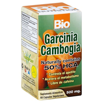 Bio Nutrition Garcinia Cambogia 500 mg Vegetarian Capsules - 60 Oz - Image 1