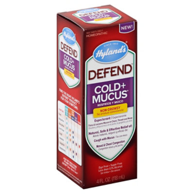 Hylan Cough Syrup Defend Cold&M - 4.0 Oz