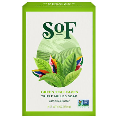 Sof Soap Bar Green Tea - 6 Oz - Image 1