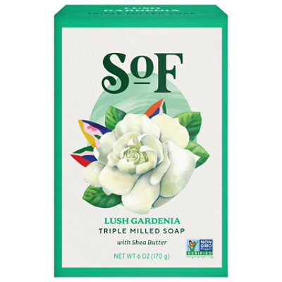 South of France Oval Soap French Milled Lush Gardenia - 6 Oz - Image 1