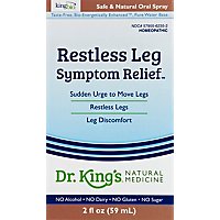 King Bio Dr. Kings Natural Medicine Restless Leg Symptom Relief Oral Spray - 2 Fl. Oz. - Image 2