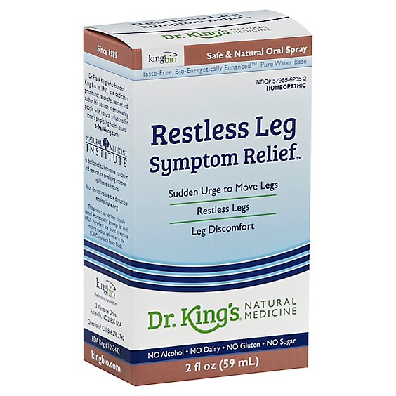 King Bio Dr. Kings Natural Medicine Restless Leg Symptom Relief Oral Spray - 2 Fl. Oz.