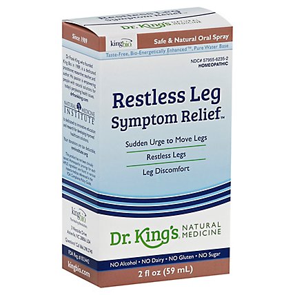 King Bio Dr. Kings Natural Medicine Restless Leg Symptom Relief Oral Spray - 2 Fl. Oz. - Image 1