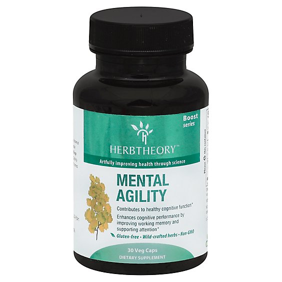 Herbtheory Boost Series Mental Agility Veg Caps - 30 Count