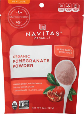 Navitas Naturals Pomegranate Powder Freeze-Dried Organic - 8.0 Oz - Image 2