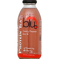 Blu-Dot Protein Tea Green Tea Flavored Cranberry Pomegranate - 16 Fl. Oz. - Image 2