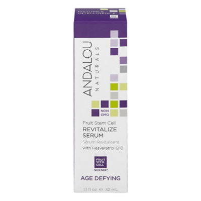 Andalou Naturals Revitalize Serum Age Defying Fruit Stem Cell - 1.1 Fl. Oz. - Image 3