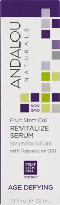 Andalou Naturals Revitalize Serum Age Defying Fruit Stem Cell - 1.1 Fl. Oz. - Image 2