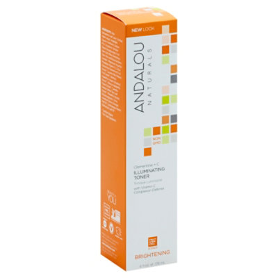 Andalou Naturals Brightening Toner Illuminating Clementine + C Normal Combination Skin - 6 Fl. Oz. - Image 1