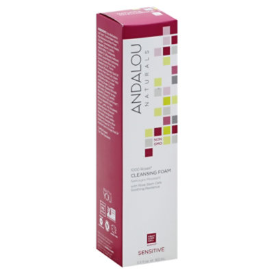 Andalou Naturals 1000 Roses Cleansing Foam Sensitive - 5.5 Fl. Oz. - Image 1