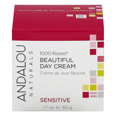 Andalou Naturals 1000 Roses Day Cream Beautiful Sensitive - 1.7 Fl. Oz. - Image 3