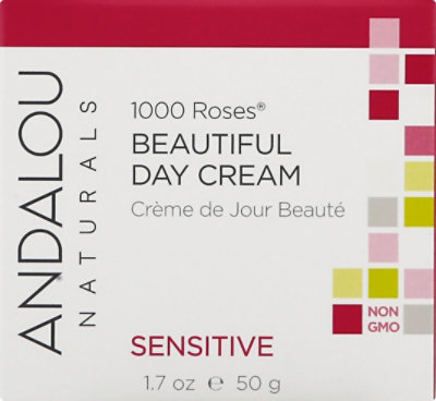 Andalou Naturals 1000 Roses Day Cream Beautiful Sensitive - 1.7 Fl. Oz. - Image 2