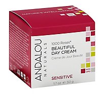 Andalou Naturals 1000 Roses Day Cream Beautiful Sensitive - 1.7 Fl. Oz.