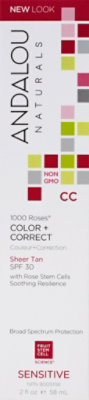 Andalou Naturals Color + Correct Moisturizing Sensitive Sheer Tan - 2 Fl. Oz. - Image 2