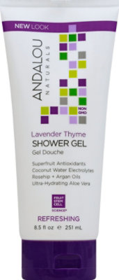 Andalou Naturals Shower Gel Refreshing Lavender Thyme - 8.5 Fl. Oz. - Image 2