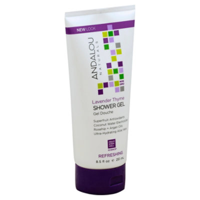 Andalou Naturals Shower Gel Refreshing Lavender Thyme - 8.5 Fl. Oz. - Image 1