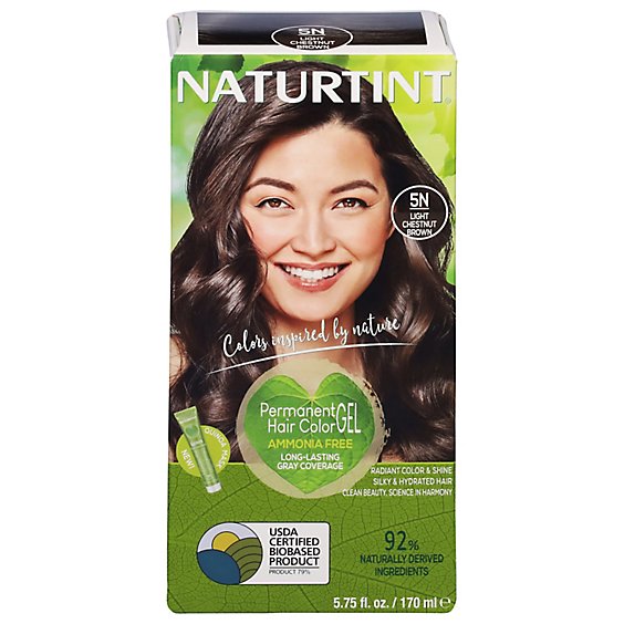 Naturtint Hair Color Permanent Light Chestnut Brown 5N - 5.28 Oz