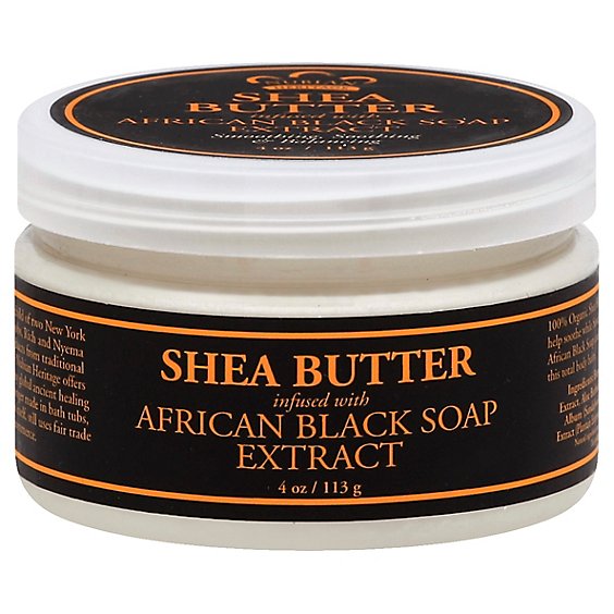 Nubian Heritage Shea Butter Infused with Black Soap Extract Oats & Aloe - 4 Oz