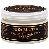 Nubian Heritage Shea Butter Infused with Black Soap Extract Oats & Aloe - 4 Oz - Image 1