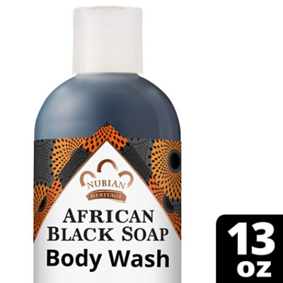 Nubian Heritage Body Wash African Black Soap - 13 Oz - Image 1