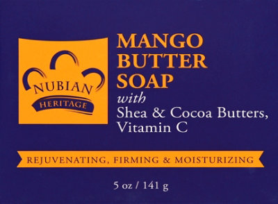 Nubian Heritage Soap Mango Butter Shea & Cocoa Butters with Honey & Cornmeal - 5 Oz - Image 2