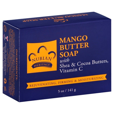 Nubian Heritage Soap Mango Butter Shea & Cocoa Butters with Honey & Cornmeal - 5 Oz - Image 1