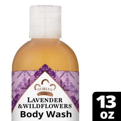 Nubian Heritage Body Wash Lavender & Wildflowers with Vitamin E - 13 Oz