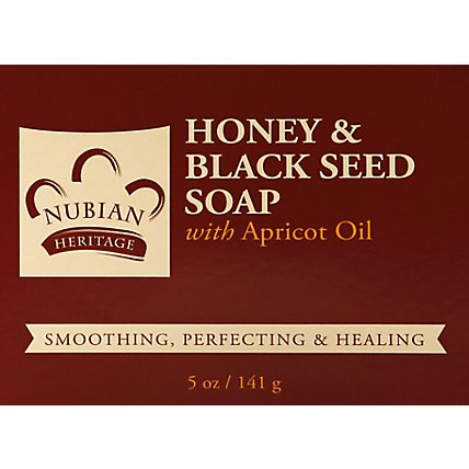 Nubian Heritage Soap Honey & Black Seed with Apricot Oil & Wild Honey - 5 Oz - Image 2