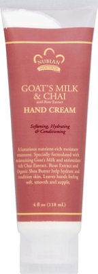 Nubian Heritage Hand Cream Goats Milk & Chai - 4 Oz - Image 2