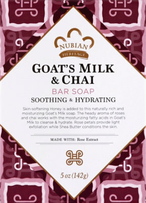 Nubian Heritage Soap Goats Milk & Chai - 5 Oz