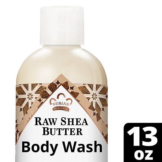 Nubian Heritage Body Wash Raw Shea Butter - 13 Oz
