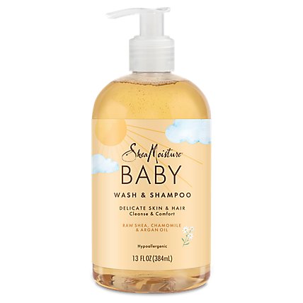 Shea Moisture Baby Wash & Shampoo Head-to-Toe Raw Shea Chamomile & Argan Oil - 13 Oz - Image 2