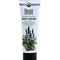 Nourish Organic Body Lotion Organic Hydrating & Smoothing Lavender Mint - 8 Oz - Image 2