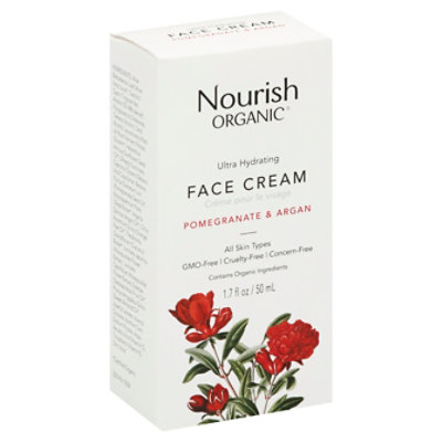 Nourish Organic Face Cream Ultra Hydrating Normal to Dry Skin - 1.7 Oz