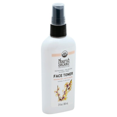 Nourish Organic Face Toner Rosewater + Witch Hazel - 3 Oz