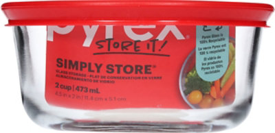 Pyrex Simply Store Glass Storage 2 Cup Round - Each - Image 3
