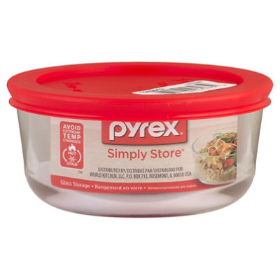 Pyrex Simply Store Glass Storage 2 Cup Round - Each - Image 1