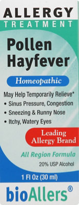 bioAllers Allergy Treatment Pollen Hayfever - 1 Oz - Image 2