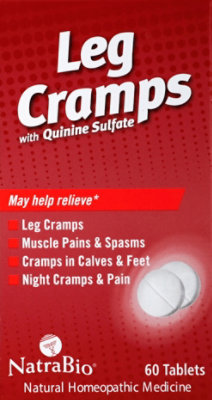 NatraBio Leg Cramps with Quinine Sulfate Tablets - 60 Count - Image 2
