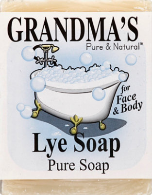 Grandmas Pure & Natural Lye Soap Pure - 6 Oz - Image 2