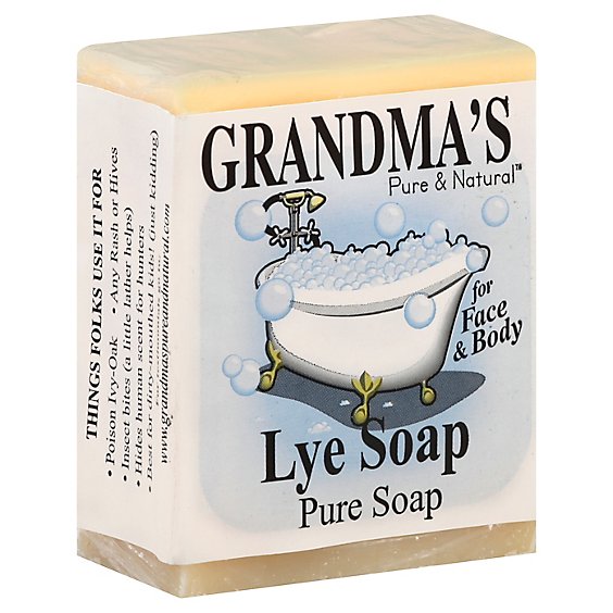 Grandmas Pure & Natural Lye Soap Pure - 6 Oz - Jewel-Osco
