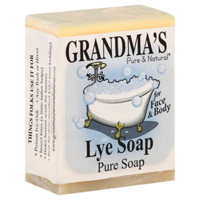 Grandmas Pure & Natural Lye Soap Pure - 6 Oz - Image 1