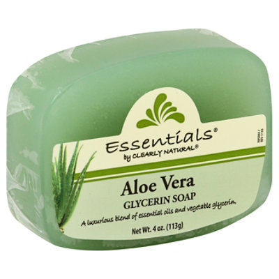 Clearly Natural Essentials Glycerine Soap Pure And Natural Aloe Vera - 4 Oz - Image 1