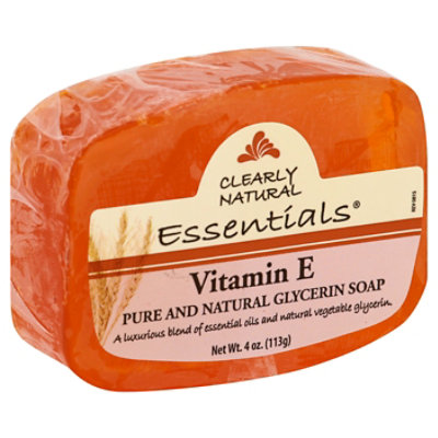 Clearly Natural Essentials Glycerine Soap Pure And Natural Vitamin E - 4 Oz - Image 1