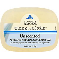 Clearly Natural Essentials Glycerine Soap Pure And Natural Unscented - 4 Oz - Image 2