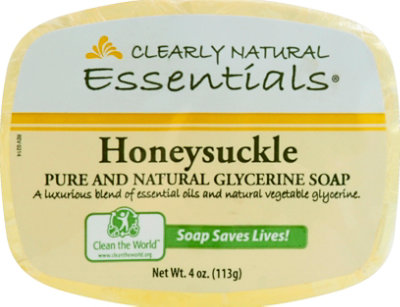 Clearly Natural Essentials Glycerine Soap Pure And Natural Honeysuckle - 4 Oz - Image 2