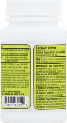 Swiss Laxative Herbal - 120 Count - Image 2