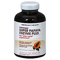 American Health Papaya Enzyme Super Plus Chewable Tablets - 360 Count - Image 1